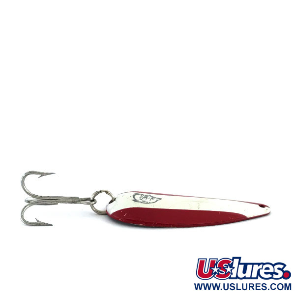 Vintage  Eppinger Dardevle Dardevlet , 3/4oz Red / White / Nickel fishing spoon #8879