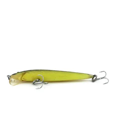 Vintage Norman Minnow Floater, 3/16oz Chartreuse fishing lure #8887