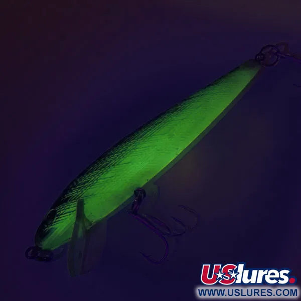 Vintage Norman Minnow Floater, 3/16oz Chartreuse fishing lure #8887