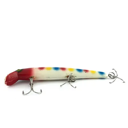 Vintage Grapentin Specialties  Catchmore Fish Stalker, 1/2oz White / Red / Blue fishing lure #8897