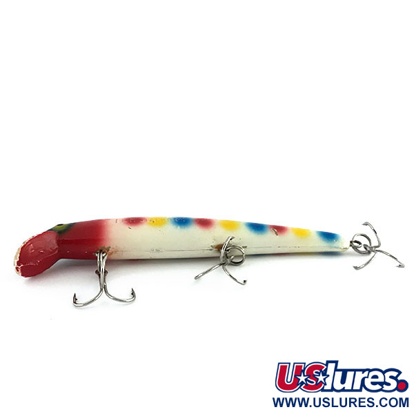 Vintage  Grapentin Specialties  Catchmore Fish Stalker, 1/2oz White / Red / Blue fishing lure #8897