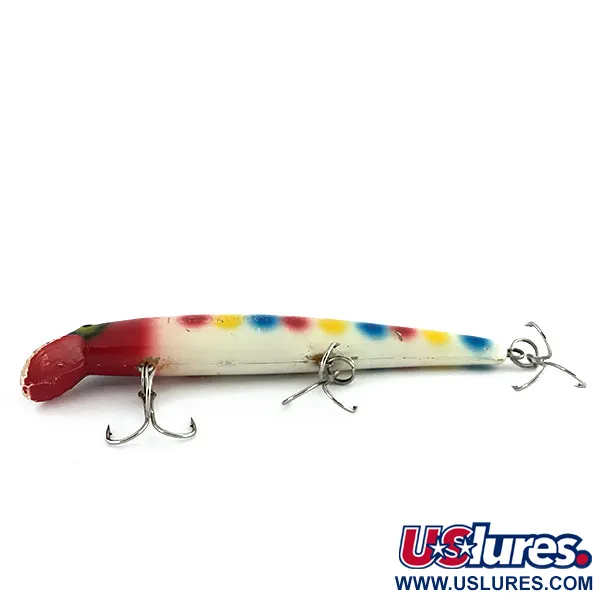 Vintage Grapentin Specialties  Catchmore Fish Stalker, 1/2oz White / Red / Blue fishing lure #8897