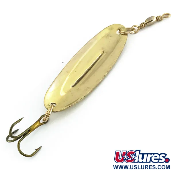 Vintage Williams Wabler W40, 1/4oz Gold fishing spoon #8902