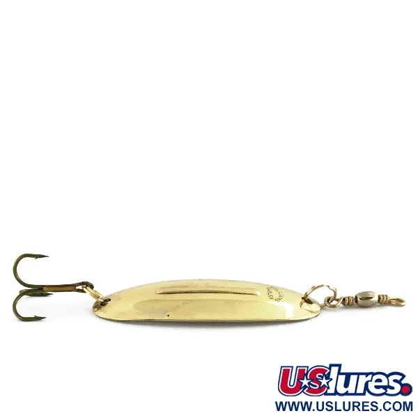 Vintage Williams Wabler W40, 1/4oz Gold fishing spoon #8902