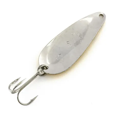 Vintage Worth Chippewa Spoon, 1/3oz Yellow / Black / Nickel fishing spoon #8904