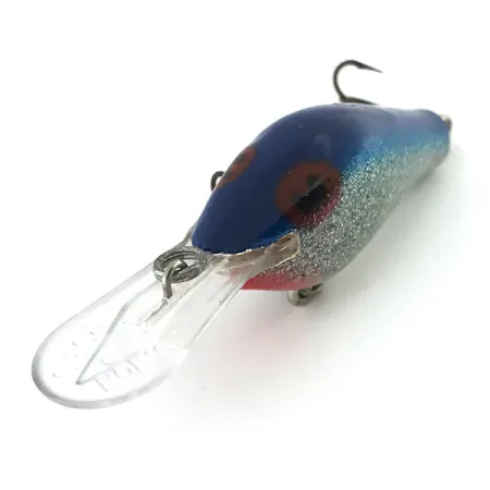 Vintage Poe’s Poe's Super Cedar , 2/5oz Light Blue Glitter fishing lure #8917