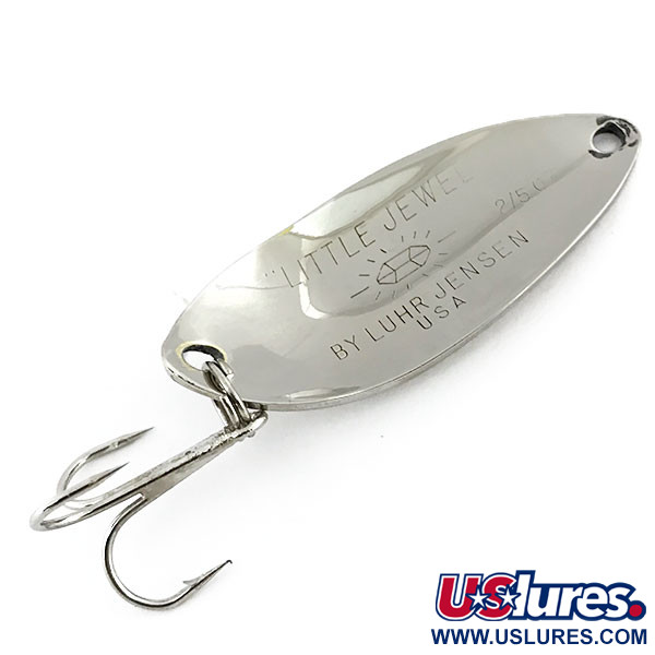 Vintage  Luhr Jensen Little Jewel, 1/2oz Nickel fishing spoon #8918