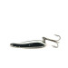 Vintage  Worth Chippewa Steel Spoon, 3/16oz Black / White / Nickel fishing spoon #8922