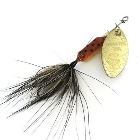 Yakima Bait Worden’s Original Rooster Tail, 3/32oz Gold / Brown Trout spinning lure #12586
