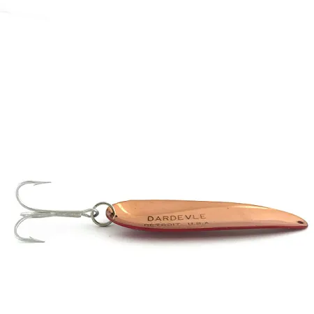 Vintage Eppinger Dardevle, 1oz Red / White / Copper fishing spoon #8957