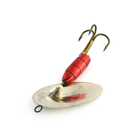 Vintage Panther Martin 9, 2/5oz Nickel / Red spinning lure #8964