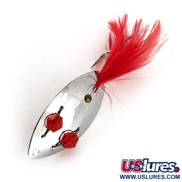 Vintage   Weedless Herter's , 3/16oz Nickel fishing spoon #8968