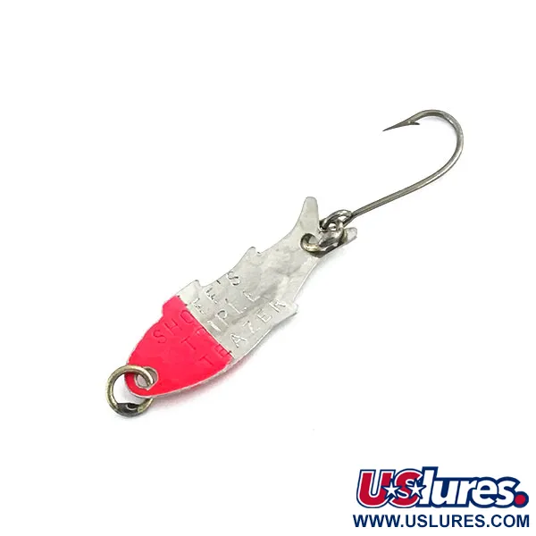 Vintage   Shoff's Triple Teazer, 1/32oz Hammered Nickel / Pink fishing spoon #8973