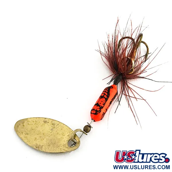 Vintage  Yakima Bait Worden’s Original Rooster Tail, 1/16oz Gold spinning lure #8974