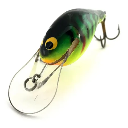 Vintage Renegade Little Diver UV, 2/5oz Fire Tiger fishing lure #8978