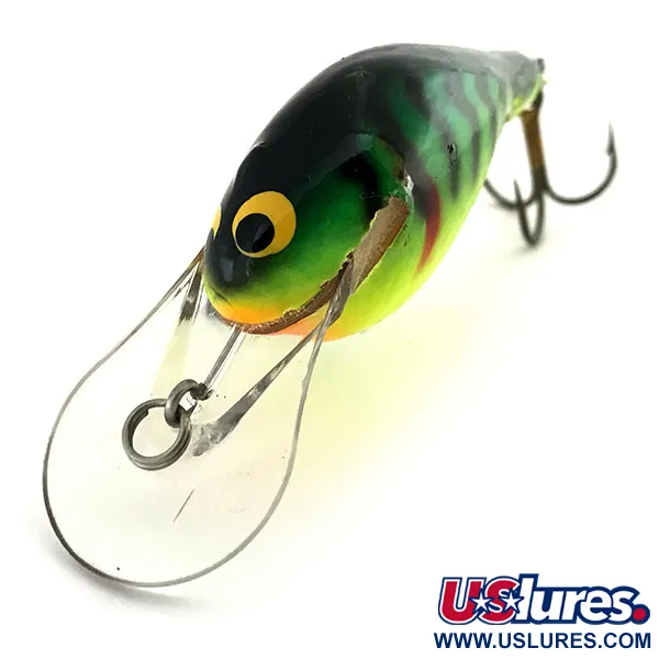 Vintage   Renegade Little Diver UV, 2/5oz Fire Tiger fishing lure #8978
