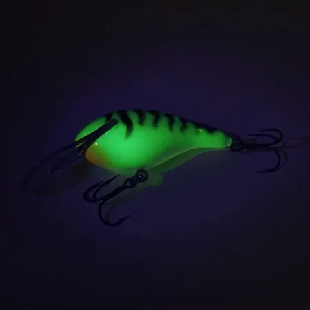 Vintage Renegade Little Diver UV, 2/5oz Fire Tiger fishing lure #8978