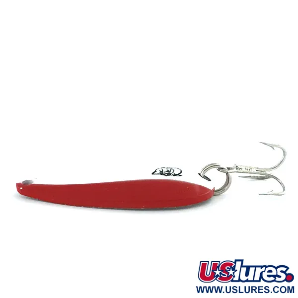 Vintage  Eppinger Dardevle Spinnie, 1/3oz Red / White / Nickel fishing spoon #8982