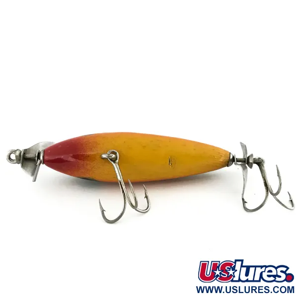 Vintage   Luhr Jensen Wood Chopper , 1/2oz Pumpkin Seed fishing lure #8993