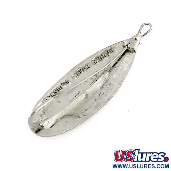 Vintage   Weedless Johnson Silver Minnow, 3/16oz Silver fishing spoon #8996