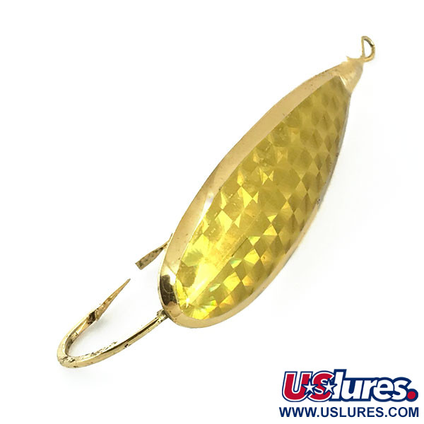 Vintage   Weedless Johnson Silver Minnow, 2/5oz Gold fishing spoon #8998