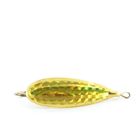 Vintage Weedless Johnson Silver Minnow, 2/5oz Gold fishing spoon #8998