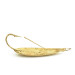 Vintage   Weedless Johnson Silver Minnow, 2/5oz Gold fishing spoon #8998