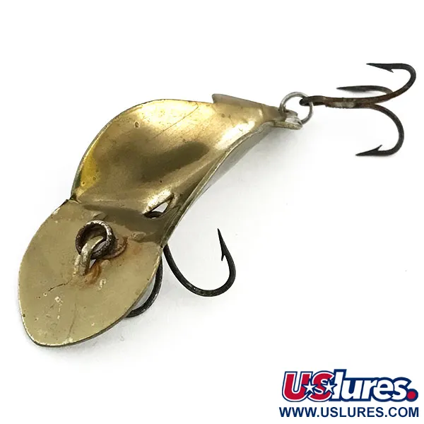 Vintage   Buck Perry Spoonplug, 1/4oz Brass fishing spoon #9000