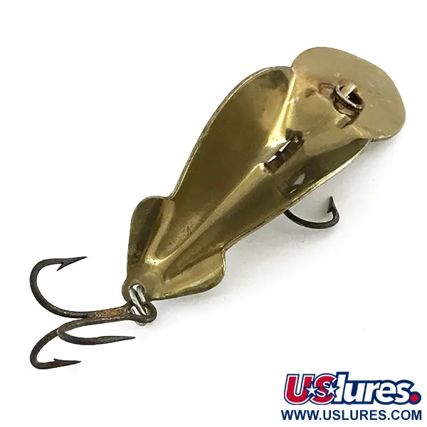Vintage   Buck Perry Spoonplug, 1/4oz Brass fishing spoon #9000