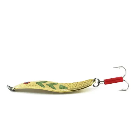 Vintage Mepps Syclops 3 Custom, 1oz Gold / Green / Red fishing spoon #9009