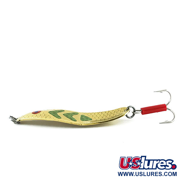 Vintage   Mepps Syclops 3 Custom, 1oz Gold / Green / Red fishing spoon #9009