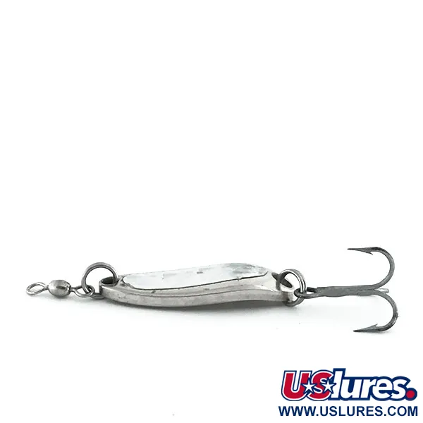 Vintage  Luhr Jensen Krocodile, 1/4oz Nickel fishing spoon #9011