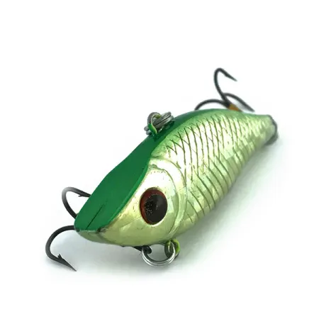 Vintage Bass Pro Shops Tourney Special Rattle Bait, 1/3oz Rainbow Green fishing lure #9019