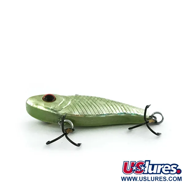 Vintage   Bass Pro Shops Tourney Special Rattle Bait, 1/3oz Rainbow Green fishing lure #9019