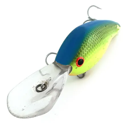Vintage Bandit 700 UV, 3/4oz Yellow / Blue fishing lure #9021