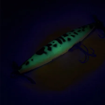 Vintage Heddon Dying Flutter, 2/5oz Fire Tiger  fishing lure #9022