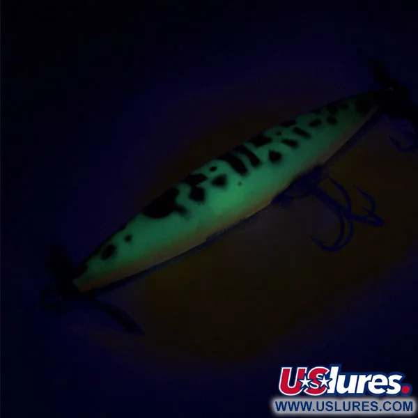 Vintage   Heddon Dying Flutter, 2/5oz Fire Tiger  fishing lure #9022