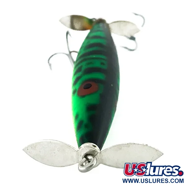 Vintage   Heddon Dying Flutter, 2/5oz Fire Tiger  fishing lure #9022