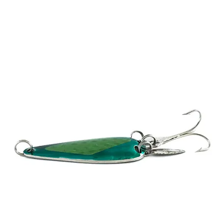 Vintage Marathon (with sonic blades), 2/5oz Nickel / Green fishing spoon #9023