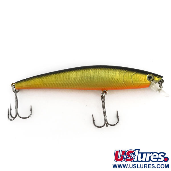 Matzuo Phantom Minnow, 1/3oz Gold / Green / Red Treble Hook fishing lure  #13393
