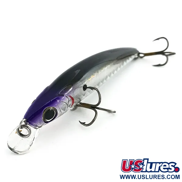 Vintage   Cotton Cordell 3.5 Minnow RLM510, 1/4oz Rainbow Silver / purple fishing lure #9032