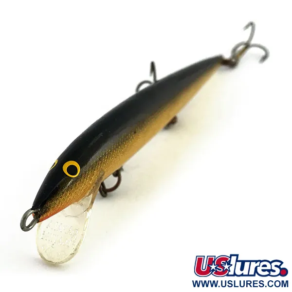 Vintage Rapala Original Floater F11, 3/16oz G (Gold) fishing lure #9036