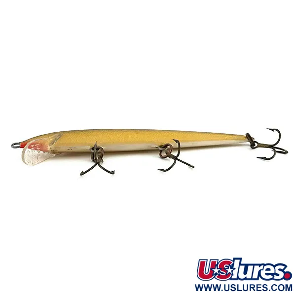 Vintage Rapala Original Floater F11, 3/16oz G (Gold) fishing lure #9036