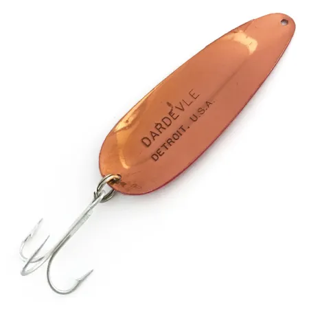 Vintage Eppinger Dardevle, 1oz Red / White / Copper fishing spoon #9048