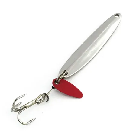 Vintage Bay de Noc Swedish pimple UV, 3/16oz Nickel / Orange fishing spoon #9051