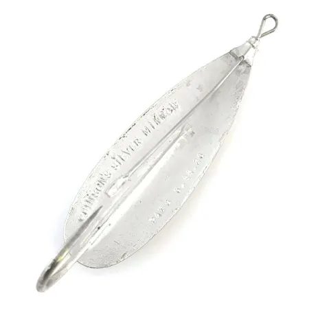 Vintage Weedless Johnson Silver Minnow, 3/4oz Silver fishing spoon #9061