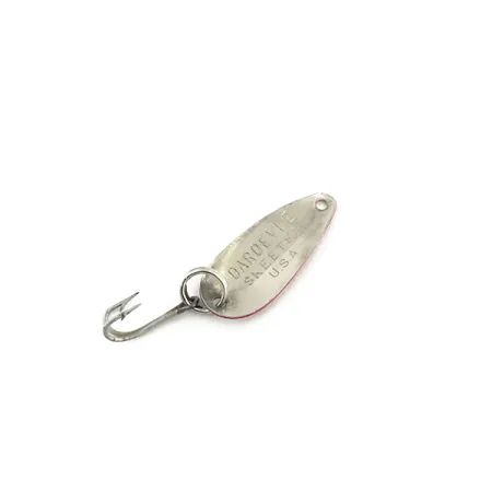 Vintage Eppinger Dardevle Skeeter, 1/32oz Red / White / Nickel fishing spoon #9064
