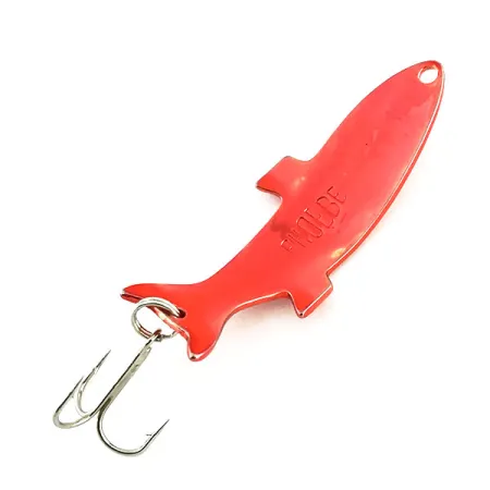 Vintage Acme Phoebe, 1/4oz Red Metallic fishing spoon #9067