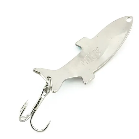 Vintage Acme Phoebe, 1/4oz Nickel / Green fishing spoon #9068