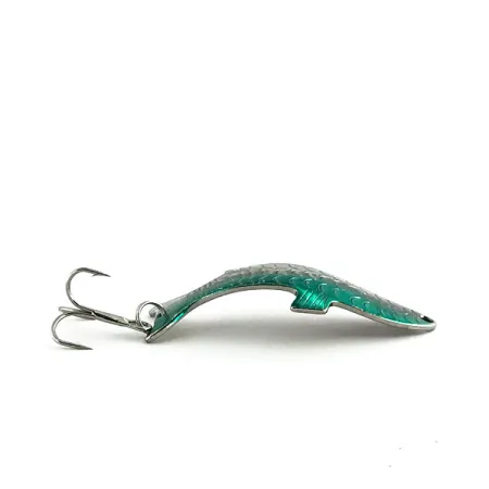 Vintage Acme Phoebe, 1/4oz Nickel / Green fishing spoon #9068